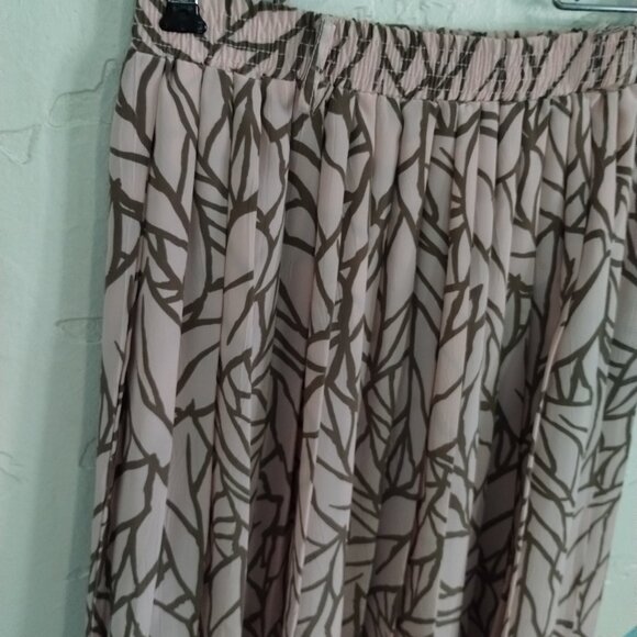 Vintage 1970's Campus Casuals of California Blush Pleated Skirt - Picture 5 of 9